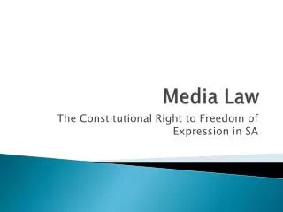 Media Law