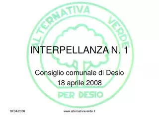 interpellanza n 1