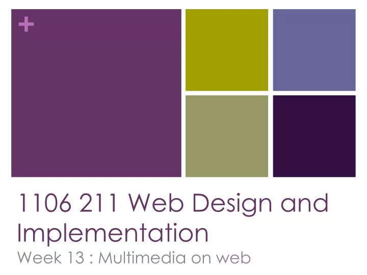 1106 211 web design and implementation