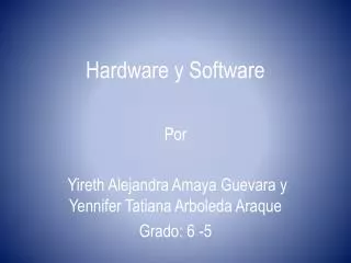 hardware y software