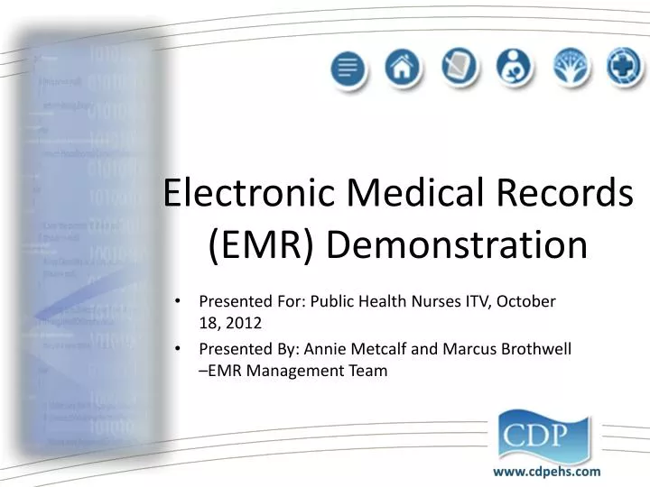 electronic medical records emr demonstration