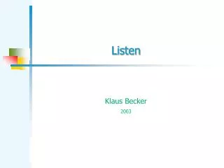 listen