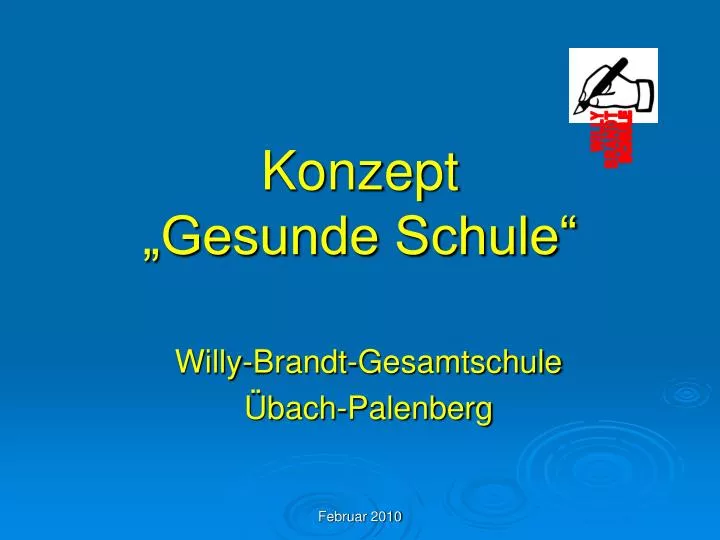 konzept gesunde schule