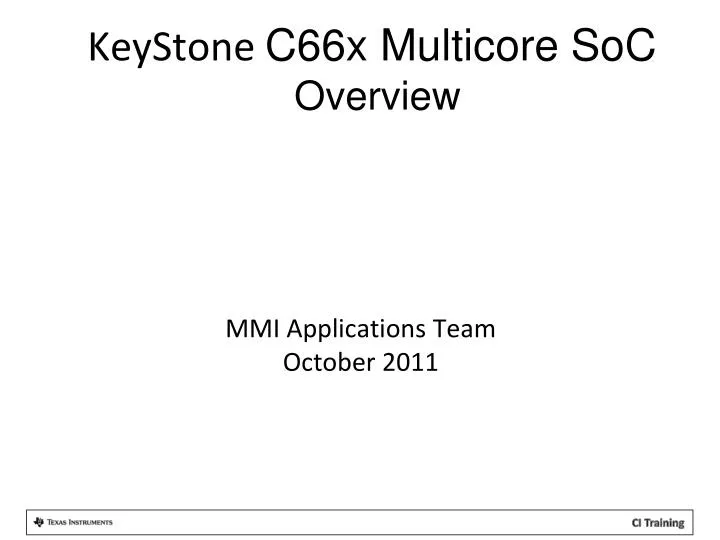 mmi applications team october 2011