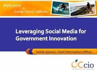 Leveraging Social Media for Government Innovation
