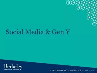 Social Media &amp; Gen Y