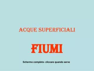 acque superficiali