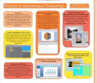 Fluency in Information Technology
