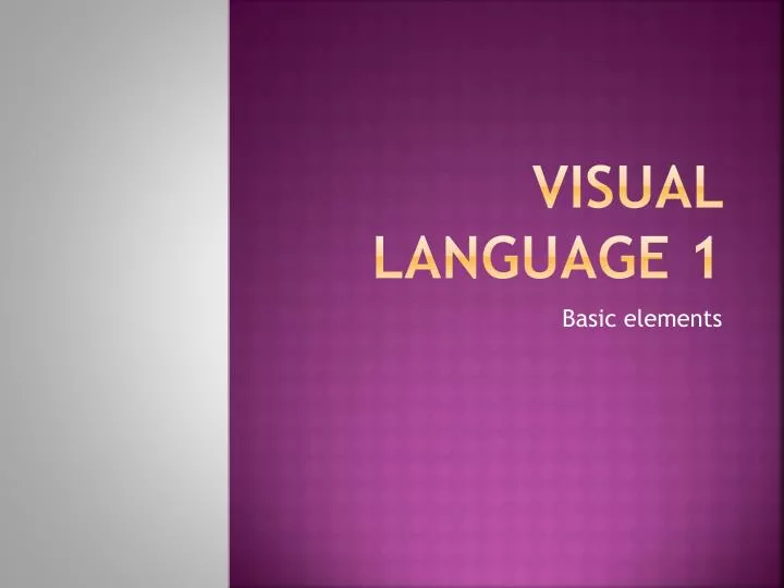 visual language 1