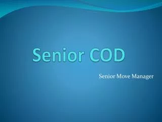 Senior COD
