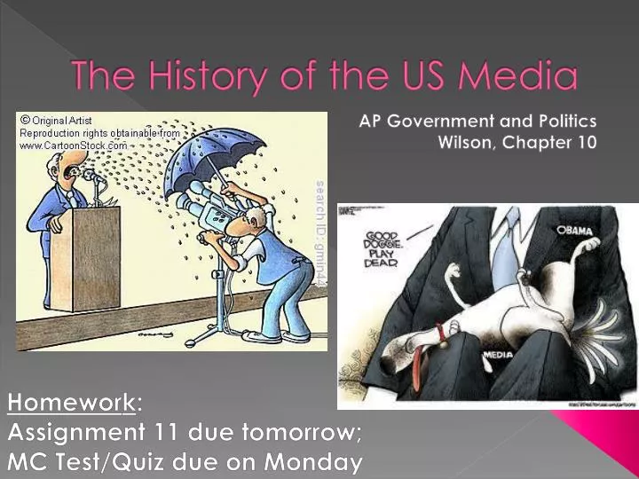 the history of the us media