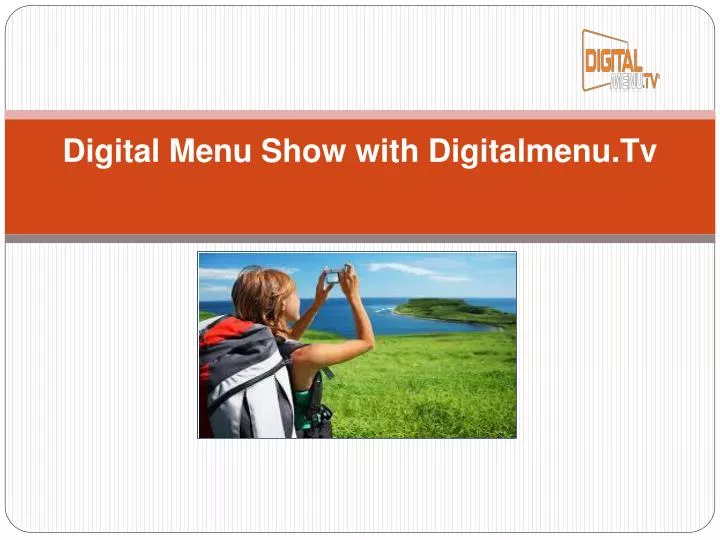 digital menu show with digitalmenu tv