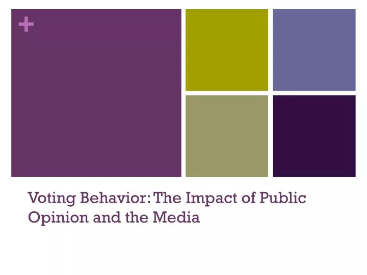 voting behavior the impact of public opinion and the media