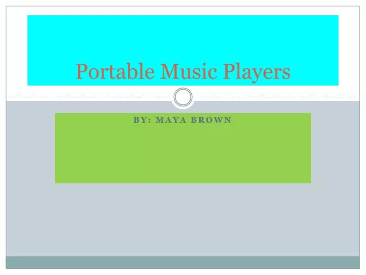 portable music players