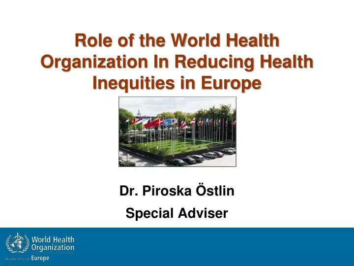role of the world health organization in reducing health inequities in europe