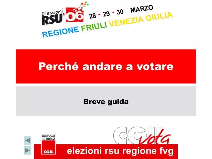 perch andare a votare