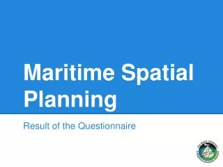 Maritime Spatial Planning