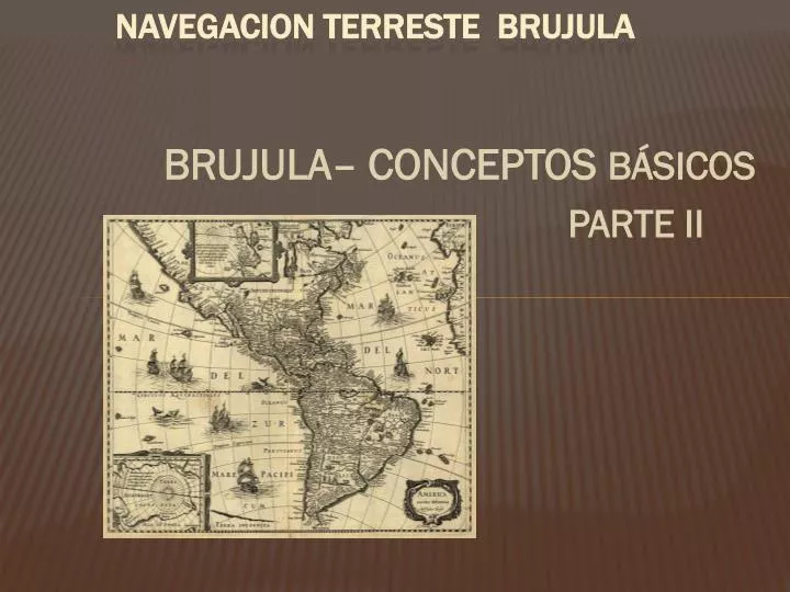 navegacion terreste brujula