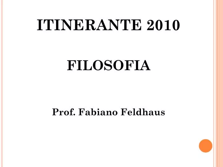 itinerante 2010