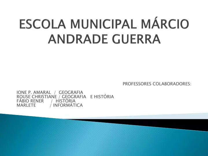 escola municipal m rcio andrade guerra