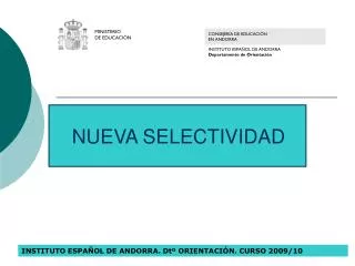 nueva selectividad