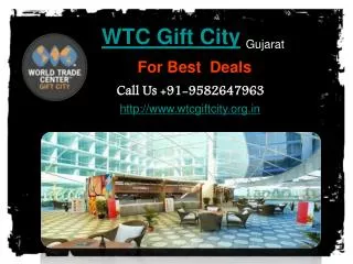 WTC Gift City | WTC Gift City Gujarat