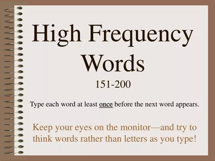 high frequency words 151 200