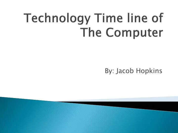 technology time line of the computer