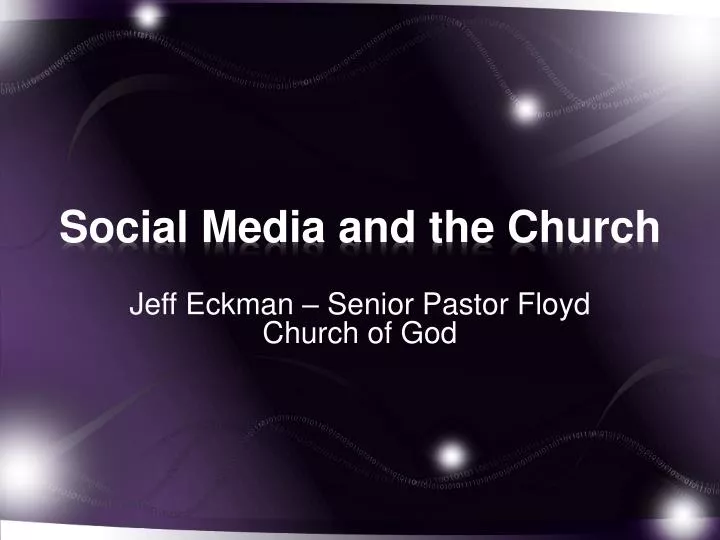 social media and the church
