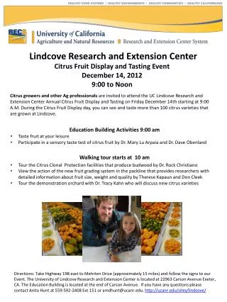 Lindcove Research and Extension Center