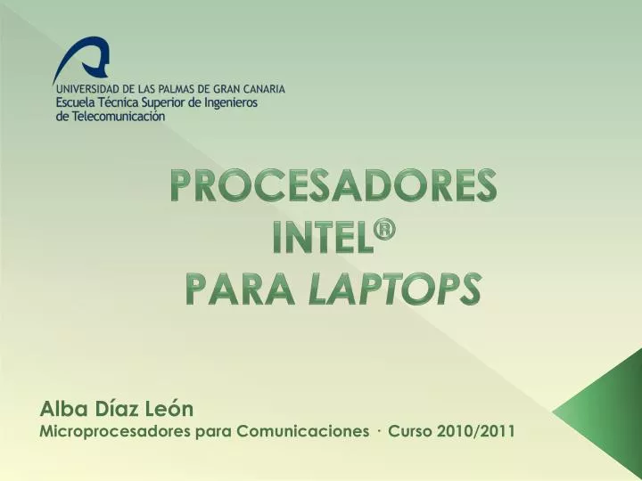 procesadores intel para laptops