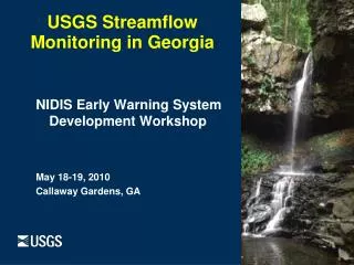 USGS Streamflow Monitoring in Georgia