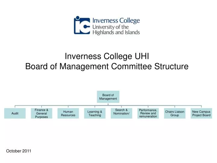 inverness college uhi board of management committee structure