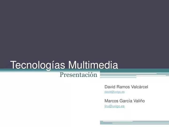 tecnolog as multimedia
