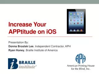 Increase Your APPtitude on iOS