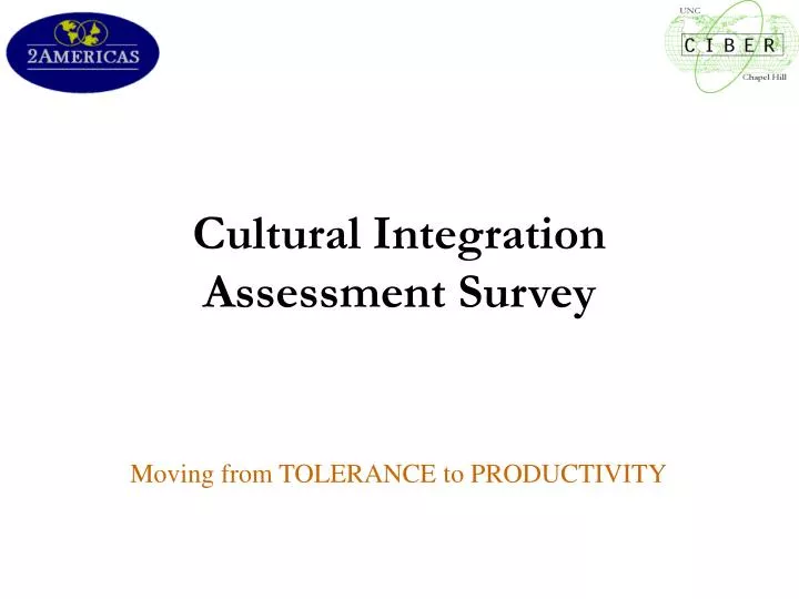 cultural integration assessment survey