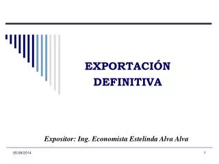 exportaci n definitiva