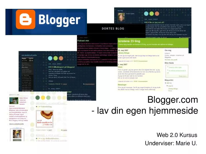 blogger com lav din egen hjemmeside