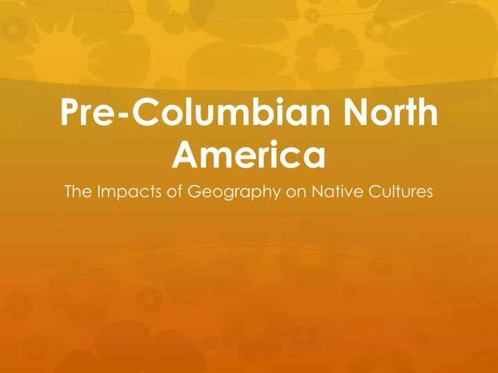 pre columbian north america
