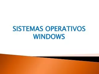 sistemas operativos windows