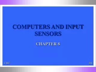 COMPUTERS AND INPUT SENSORS