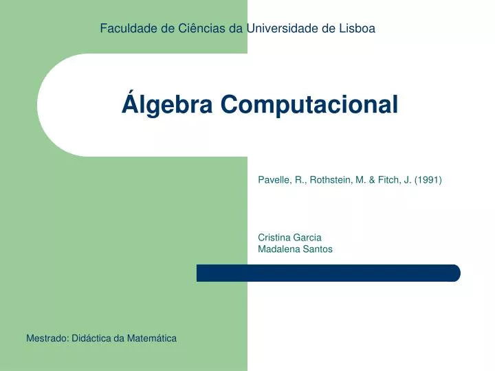 lgebra computacional