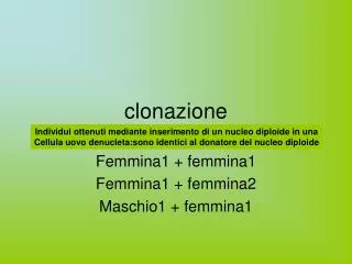 clonazione