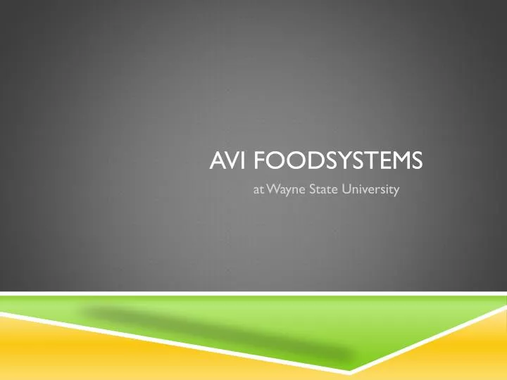 avi foodsystems