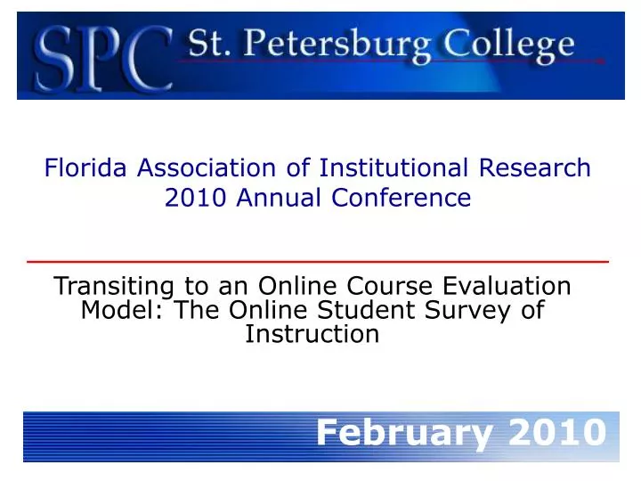 transiting to an online course evaluation model the online student survey of instruction