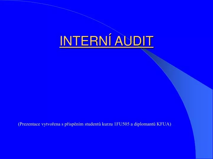 intern audit