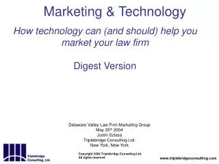 Marketing &amp; Technology