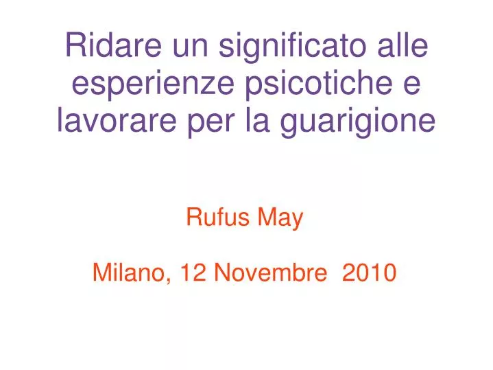 rufus may milano 12 novembre 2010