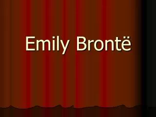 emily bront