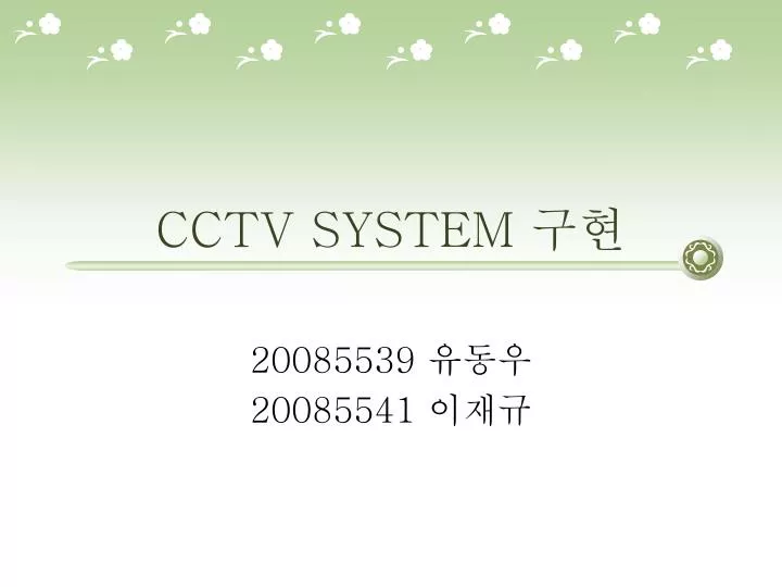 cctv system